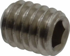 Value Collection - M4x0.70 Metric Coarse, 5mm OAL, Cup Point Set Screw - Grade 18-8 & Austenitic A2 Stainless Steel, 2mm Key - Americas Industrial Supply