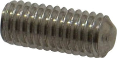 Value Collection - M5x0.80 Metric Coarse, 12mm OAL, Cup Point Set Screw - Grade 18-8 & Austenitic A2 Stainless Steel, 2.5mm Key - Americas Industrial Supply