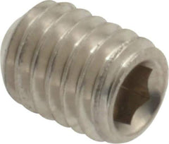 Value Collection - M6x1.00 Metric Coarse, 8mm OAL, Cup Point Set Screw - Grade 18-8 & Austenitic A2 Stainless Steel, 3mm Key - Americas Industrial Supply