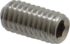 Value Collection - M6x1.00 Metric Coarse, 12mm OAL, Cup Point Set Screw - Grade 18-8 & Austenitic A2 Stainless Steel, 3mm Key - Americas Industrial Supply
