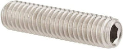 Value Collection - M6x1.00 Metric Coarse, 25mm OAL, Cup Point Set Screw - Grade 18-8 & Austenitic A2 Stainless Steel, 3mm Key - Americas Industrial Supply
