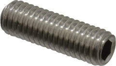 Value Collection - M8x1.25 Metric Coarse, 25mm OAL, Cup Point Set Screw - Grade 18-8 & Austenitic A2 Stainless Steel, 4mm Key - Americas Industrial Supply
