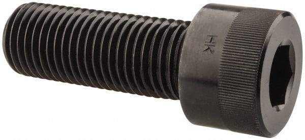 Holo-Krome - 1-1/4 - 7 UNC Hex Socket Drive, Socket Cap Screw - Alloy Steel, Black Oxide Finish, Fully Threaded, 3-1/2" Length Under Head - Americas Industrial Supply