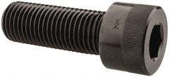Holo-Krome - 1-1/4 - 7 UNC Hex Socket Drive, Socket Cap Screw - Alloy Steel, Black Oxide Finish, Fully Threaded, 3-1/2" Length Under Head - Americas Industrial Supply