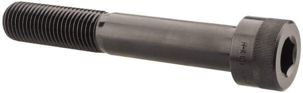 Holo-Krome - 1-1/4 - 7 UNC Hex Socket Drive, Socket Cap Screw - Alloy Steel, Black Oxide Finish, Partially Threaded, 8" Length Under Head - Americas Industrial Supply