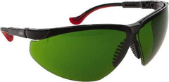 Uvex - Safety Glasses - GRN LENS #3 BLK FRM GENESIS XC SAFETY GLASSES - Americas Industrial Supply