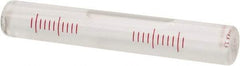 SPI - 3-3/4 Inch Long x 19/32 Inch Wide, Level Replacement Vial - Clear, Use With Block Levels - Americas Industrial Supply