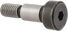 Holo-Krome - 6mm Shoulder Diam x 10mm Shoulder Length, M5x0.8 Metric Coarse, Hex Socket Shoulder Screw - 12.9 Alloy Steel, Uncoated, 4.32 to 4.5mm Head Height x 9.78 to 10mm Head Diam - Americas Industrial Supply
