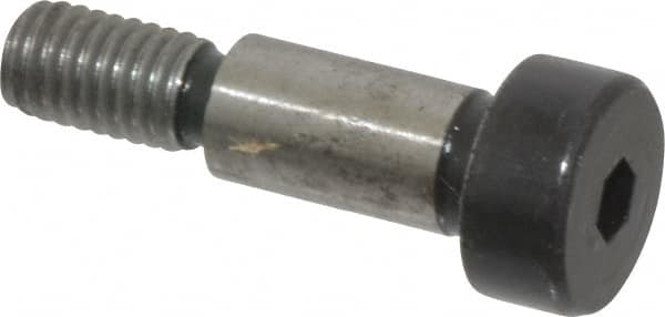 Holo-Krome - 6mm Shoulder Diam x 12mm Shoulder Length, M5x0.8 Metric Coarse, Hex Socket Shoulder Screw - 12.9 Alloy Steel, Uncoated, 4.32 to 4.5mm Head Height x 9.78 to 10mm Head Diam - Americas Industrial Supply