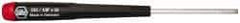 Wiha - 1/8" Precision Miniature Hex Driver - 2-23/64" Bade Length, Tapered Handle, 6-3/4" OAL - Americas Industrial Supply