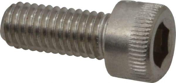 Holo-Krome - #10-32 UNF Hex Socket Drive, Socket Cap Screw - Grade 18-8 Stainless Steel, Uncoated, Fully Threaded, 1/2" Length Under Head - Americas Industrial Supply