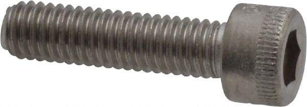 Holo-Krome - #10-32 UNF Hex Socket Drive, Socket Cap Screw - Grade 18-8 Stainless Steel, Uncoated, Fully Threaded, 3/4" Length Under Head - Americas Industrial Supply