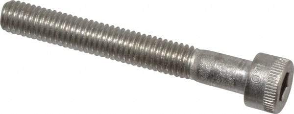 Holo-Krome - #10-32 UNF Hex Socket Drive, Socket Cap Screw - Grade 18-8 Stainless Steel, Uncoated, Partially Threaded, 1-1/2" Length Under Head - Americas Industrial Supply