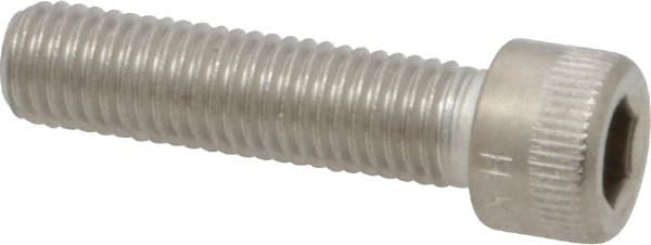 Holo-Krome - 1/4-28 UNF Hex Socket Drive, Socket Cap Screw - Grade 18-8 Stainless Steel, Uncoated, Fully Threaded, 1" Length Under Head - Americas Industrial Supply