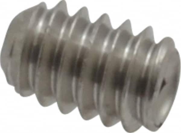 Value Collection - #5-40 UNC, 3/16" OAL, Cup Point Set Screw - Grade 18-8 Stainless Steel, 1/16" Key - Americas Industrial Supply