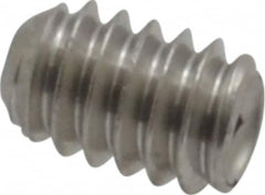 Value Collection - #5-40 UNC, 3/16" OAL, Cup Point Set Screw - Grade 18-8 Stainless Steel, 1/16" Key - Americas Industrial Supply