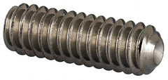 Value Collection - #5-40 UNC, 3/8" OAL, Cup Point Set Screw - Grade 18-8 Stainless Steel, 1/16" Key - Americas Industrial Supply