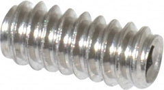 Value Collection - #6-32 UNC, 5/16" OAL, Cup Point Set Screw - Grade 18-8 Stainless Steel, 1/16" Key - Americas Industrial Supply
