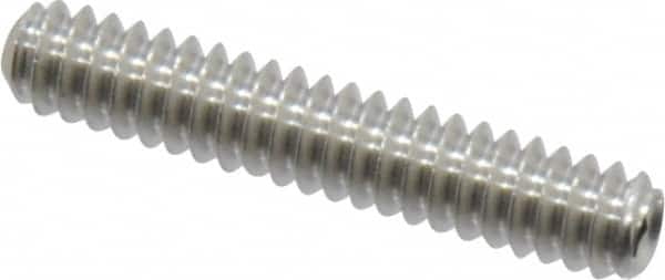 Value Collection - #6-32 UNC, 3/4" OAL, Cup Point Set Screw - Grade 18-8 Stainless Steel, 1/16" Key - Americas Industrial Supply