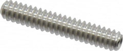 Value Collection - #6-32 UNC, 3/4" OAL, Cup Point Set Screw - Grade 18-8 Stainless Steel, 1/16" Key - Americas Industrial Supply