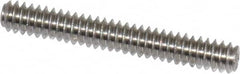 Value Collection - #6-32 UNC, 1" OAL, Cup Point Set Screw - Grade 18-8 Stainless Steel, 1/16" Key - Americas Industrial Supply
