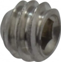 Value Collection - #8-32 UNC, 1/8" OAL, Cup Point Set Screw - Grade 18-8 Stainless Steel, 5/64" Key - Americas Industrial Supply