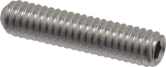 Value Collection - #8-32 UNC, 3/4" OAL, Cup Point Set Screw - Grade 18-8 Stainless Steel, 5/64" Key - Americas Industrial Supply