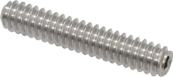 Value Collection - #10-24 UNC, 1" OAL, Cup Point Set Screw - Grade 18-8 Stainless Steel, 3/32" Key - Americas Industrial Supply