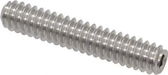 Value Collection - #10-24 UNC, 1" OAL, Cup Point Set Screw - Grade 18-8 Stainless Steel, 3/32" Key - Americas Industrial Supply