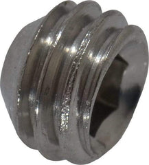 Value Collection - #10-32 UNF, 1/8" OAL, Cup Point Set Screw - Grade 18-8 Stainless Steel, 3/32" Key - Americas Industrial Supply