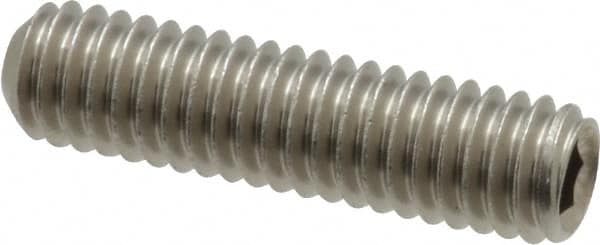 Value Collection - 5/16-18 UNC, 1-1/4" OAL, Cup Point Set Screw - Grade 18-8 Stainless Steel, 3/32" Key - Americas Industrial Supply