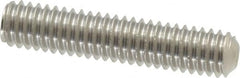Value Collection - 5/16-18 UNC, 1-1/2" OAL, Cup Point Set Screw - Grade 18-8 Stainless Steel, 3/32" Key - Americas Industrial Supply