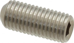 Value Collection - 5/16-24 UNF, 3/4" OAL, Cup Point Set Screw - Grade 18-8 Stainless Steel, 5/32" Key - Americas Industrial Supply