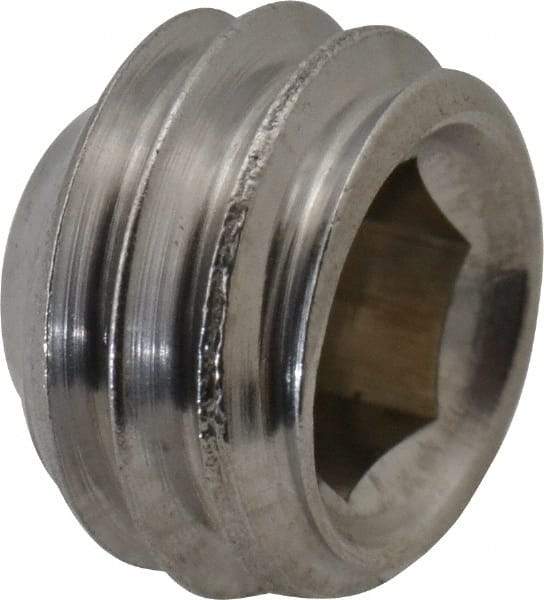 Value Collection - 3/8-16 UNC, 1/4" OAL, Cup Point Set Screw - Grade 18-8 Stainless Steel, 3/16" Key - Americas Industrial Supply