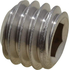 Value Collection - 3/8-16 UNC, 5/16" OAL, Cup Point Set Screw - Grade 18-8 Stainless Steel, 3/16" Key - Americas Industrial Supply