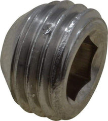 Value Collection - 3/8-24 UNF, 1/4" OAL, Cup Point Set Screw - Grade 18-8 Stainless Steel, 3/16" Key - Americas Industrial Supply