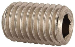 Value Collection - 5/8-11 UNC, 1" OAL, Cup Point Set Screw - Grade 18-8 Stainless Steel, 5/16" Key - Americas Industrial Supply
