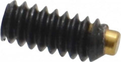 Made in USA - #4-40 UNC, 1/4" Length of Thread, Soft Tip Point Set Screw - Grade 8 Alloy Steel - Americas Industrial Supply