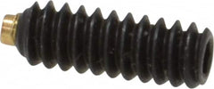 Made in USA - #6-32 UNC, 3/8" Length of Thread, Soft Tip Point Set Screw - Grade 8 Alloy Steel - Americas Industrial Supply
