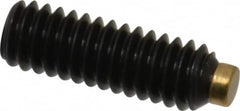 Made in USA - #8-32 UNC, 1/2" Length of Thread, Soft Tip Point Set Screw - Grade 8 Alloy Steel - Americas Industrial Supply