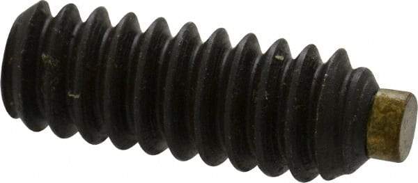 Made in USA - #10-24 UNC, 1/2" Length of Thread, Soft Tip Point Set Screw - Grade 8 Alloy Steel - Americas Industrial Supply