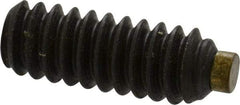 Made in USA - #10-24 UNC, 1/2" Length of Thread, Soft Tip Point Set Screw - Grade 8 Alloy Steel - Americas Industrial Supply