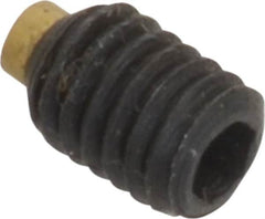 Made in USA - #10-32 UNF, 1/4" Length of Thread, Soft Tip Point Set Screw - Grade 8 Alloy Steel - Americas Industrial Supply