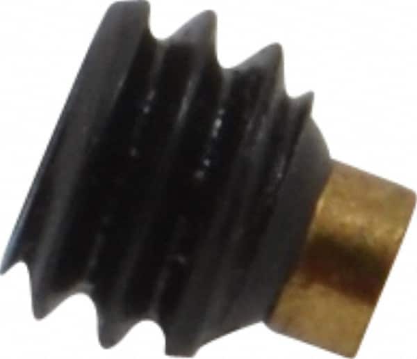 Made in USA - 1/4-20 UNC, 3/16" Length of Thread, Soft Tip Point Set Screw - Grade 8 Alloy Steel - Americas Industrial Supply