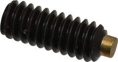 Made in USA - 1/4-20 UNC, 5/8" Length of Thread, Soft Tip Point Set Screw - Grade 8 Alloy Steel - Americas Industrial Supply