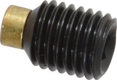 Made in USA - 5/16-24 UNF, 3/8" Length of Thread, Soft Tip Point Set Screw - Grade 8 Alloy Steel - Americas Industrial Supply