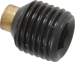 Made in USA - 3/8-24 UNF, 3/8" Length of Thread, Soft Tip Point Set Screw - Grade 8 Alloy Steel - Americas Industrial Supply