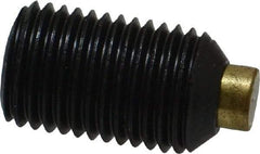 Made in USA - 3/8-24 UNF, 5/8" Length of Thread, Soft Tip Point Set Screw - Grade 8 Alloy Steel - Americas Industrial Supply