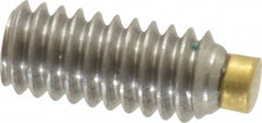 Made in USA - #8-32 UNC, 3/8" Length of Thread, Soft Tip Point Set Screw - Grade 18-8 Stainless Steel - Americas Industrial Supply