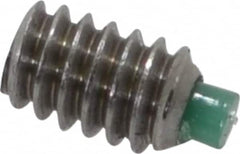 Made in USA - #2-56 UNC, 1/8" Length of Thread, Soft Tip Point Set Screw - Grade 18-8 Stainless Steel - Americas Industrial Supply